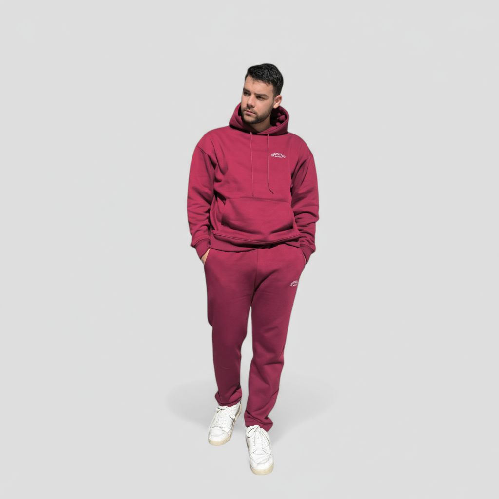 Men Red Wanderlust Hoodie - Speechlez Clothing