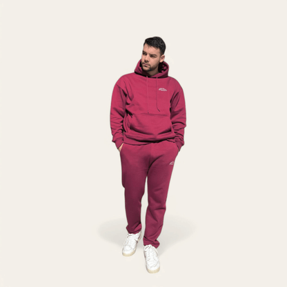Men Red Wanderlust Hoodie - Speechlez Clothing