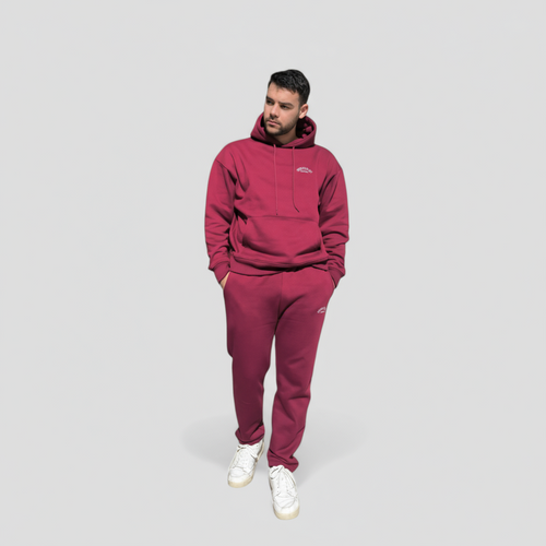 Men Red Wanderlust Hoodie - Speechlez Clothing