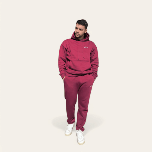 Men Red Wanderlust Hoodie - Speechlez Clothing