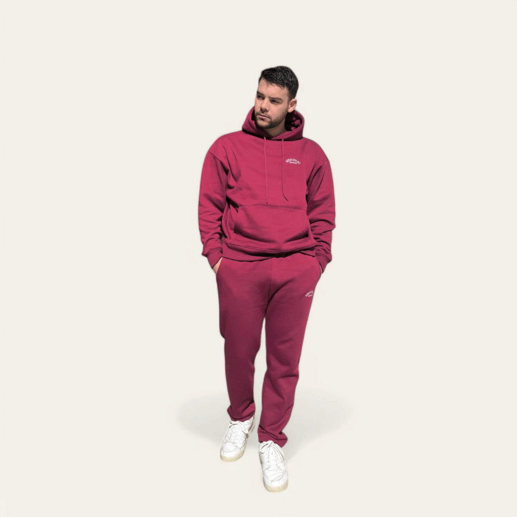 Men Red Wanderlust Sweatpants - Speechlez Clothing