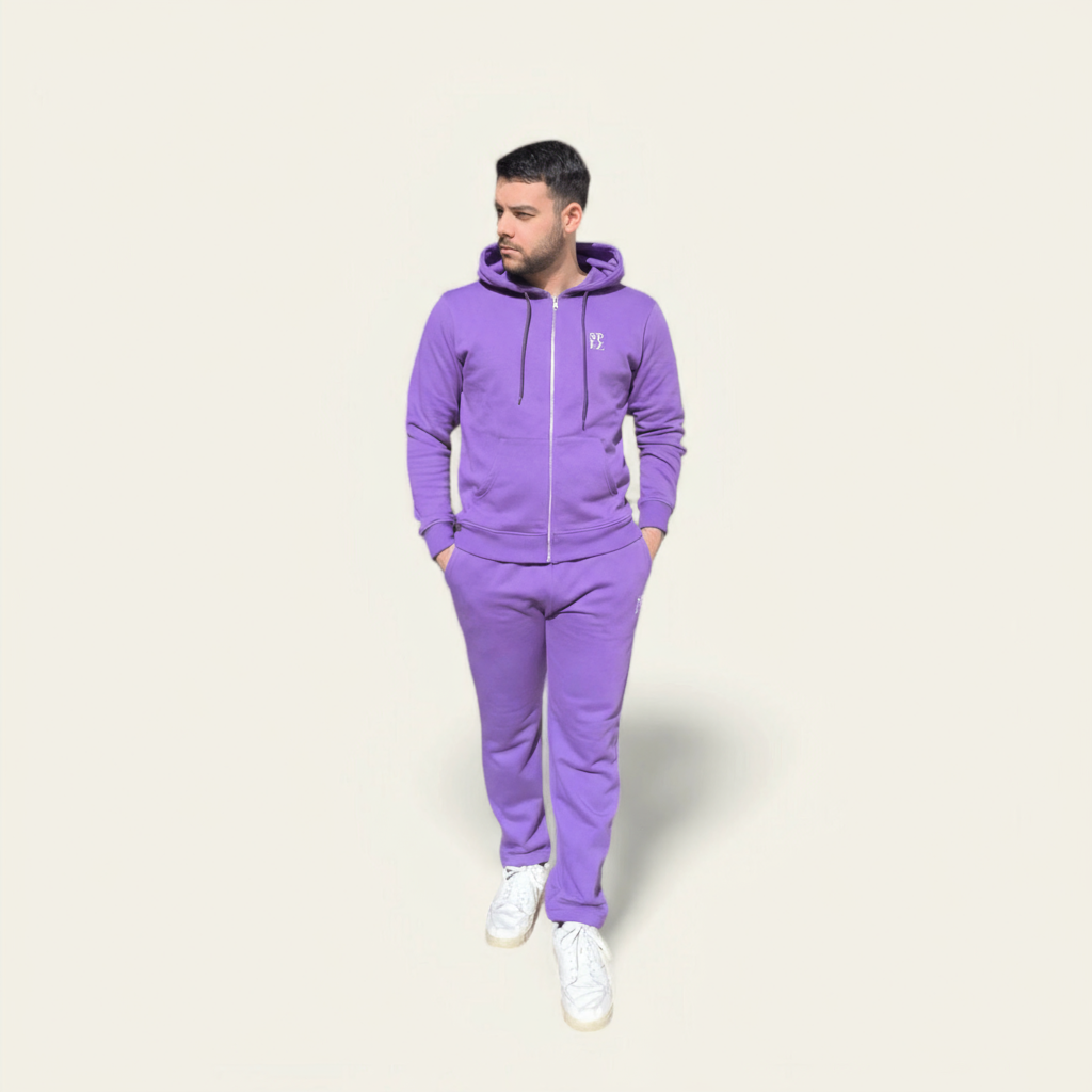 Men Velvet Twilight Zip Hoodie - Speechlez Clothing