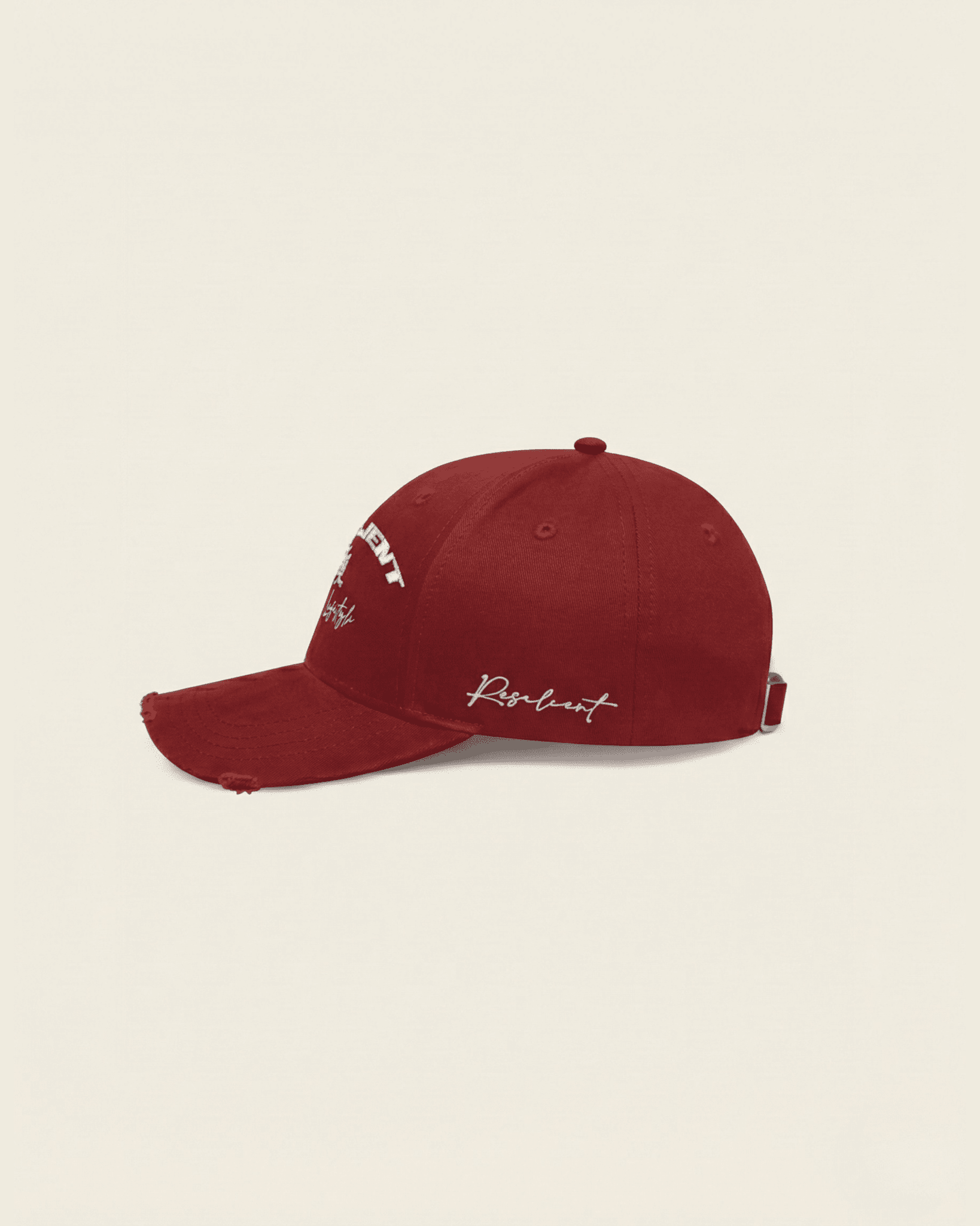 RESILIENT BASEBALL CAP | RED - SPEECHLEZ