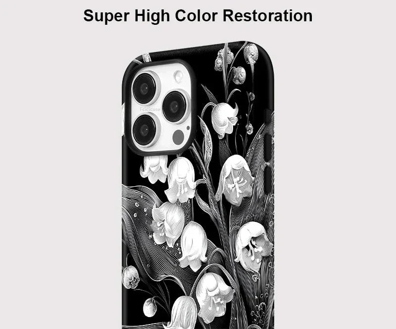 Rhode Flower For Magsafe Wireless Charge Phone Case Plus Double - layer Cover - SPEECHLEZ