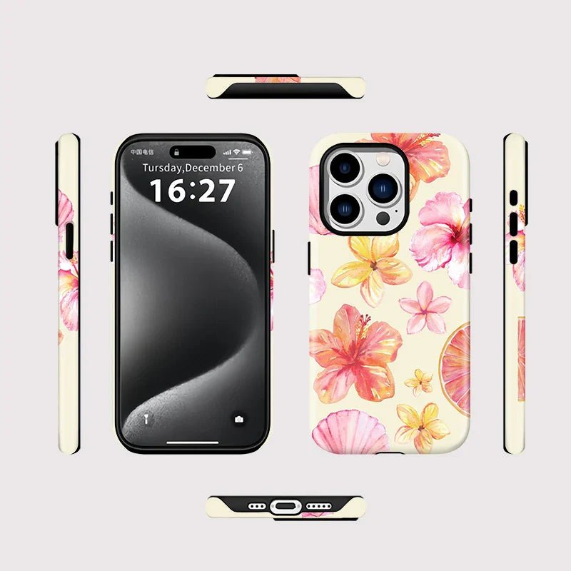 Rhode Phone Case Flower Pattern - SPEECHLEZ