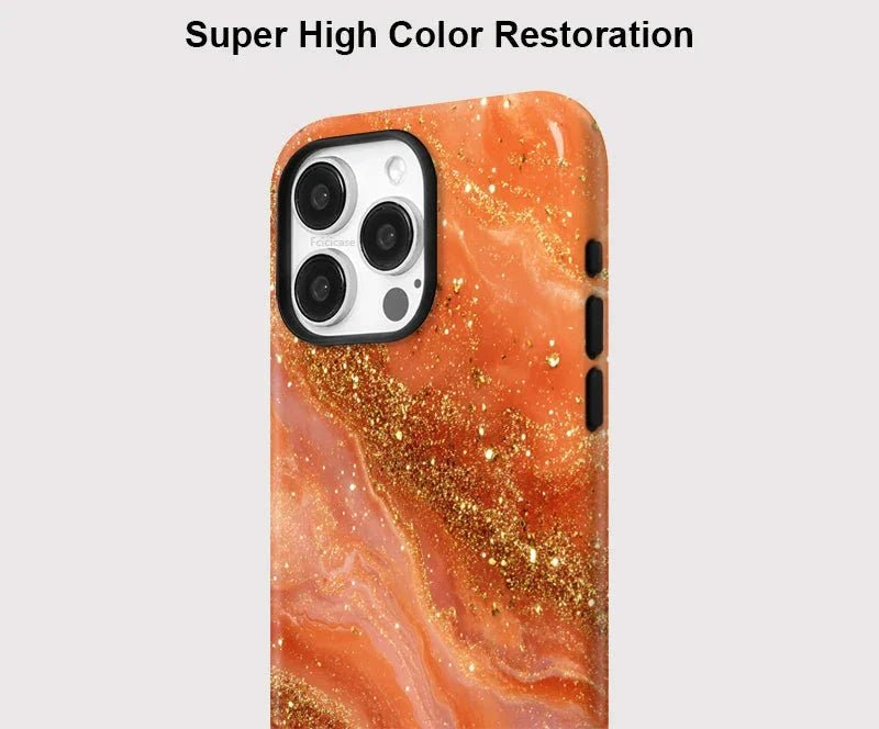 Rhode Phone Case Orange Marble - SPEECHLEZ