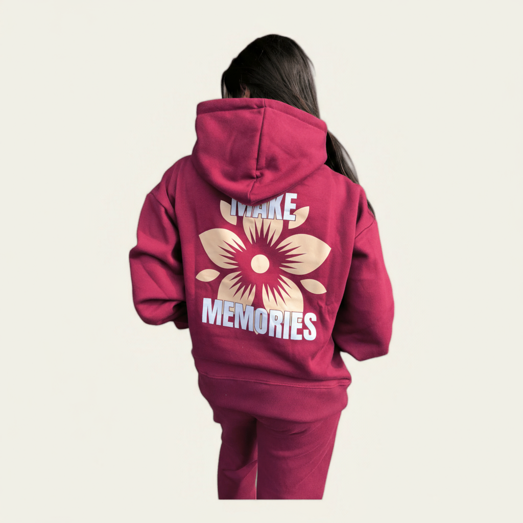 Women Red Wanderlust Hoodie - Speechlez Clothing