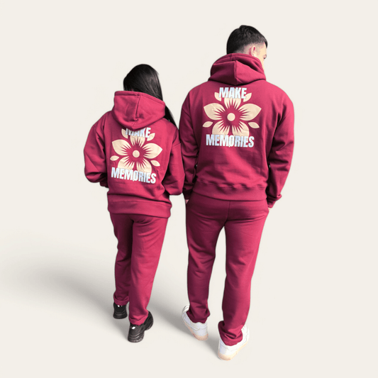 Women Red Wanderlust Sweatpants - Speechlez Clothing